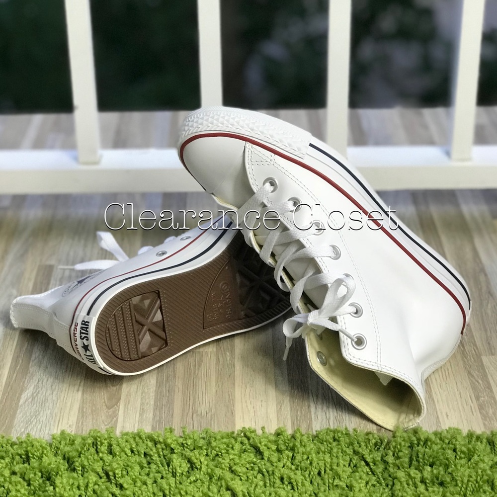 NWT Converse AdVulc Ctas HI White Leather W AUTHEN - Picture 4 of 8